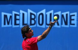 Rafa Nadal en Melbourne Park (Abierto Australia)