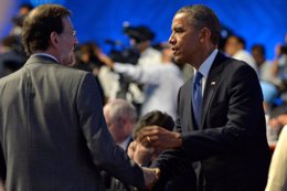 Encuentro entre Obama y Rajoy en México en 2012