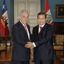 Sebastián Piñera Con Ollanta Humala En Chile