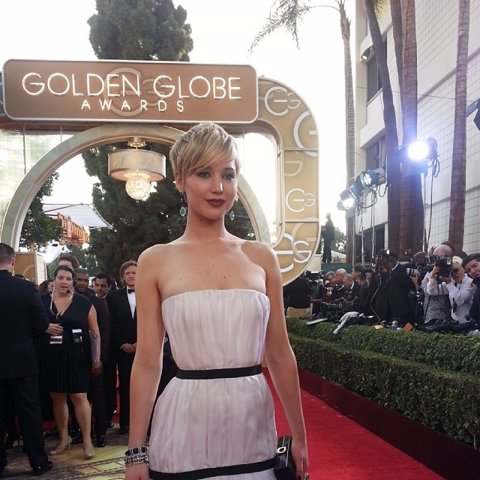 Jennifer Lawrence #GoldenGlobes