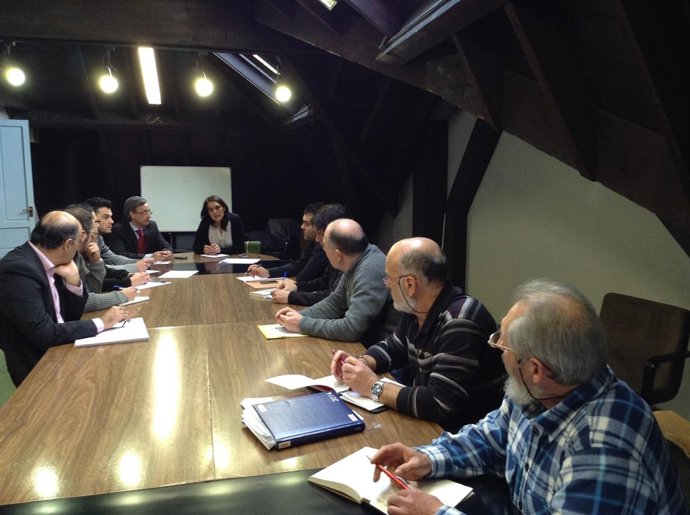 Ruiz Salmón y García Carmona en una reunión