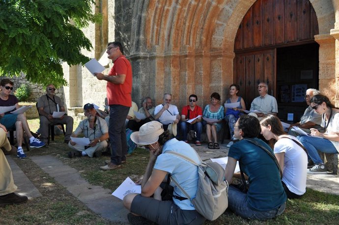 Uno de los talleres de la Fundación