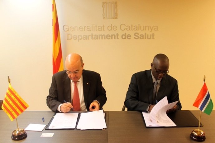 Catalunya y Gambia firman un acuerdo sanitario