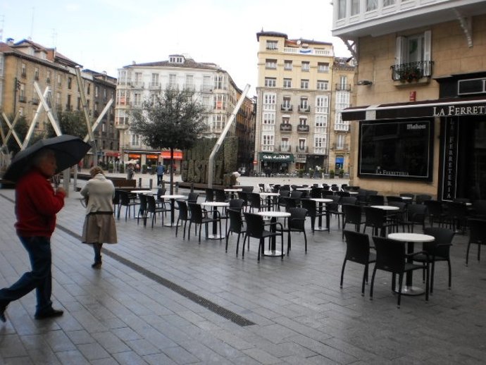 Lluvia en Vitoria