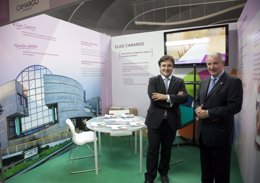 Diego Movellán y Javier Flor promocionan el Centro de Empresas de Camargo