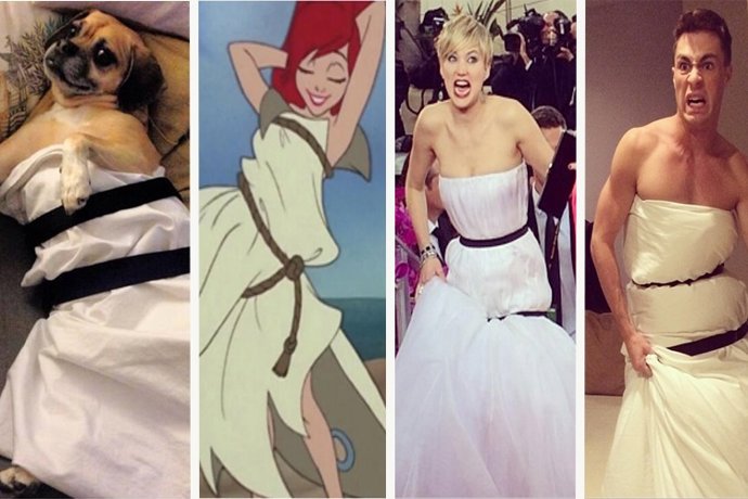 El vestido de Jennifer Lawrence causa furor ¡ideal para parodias!