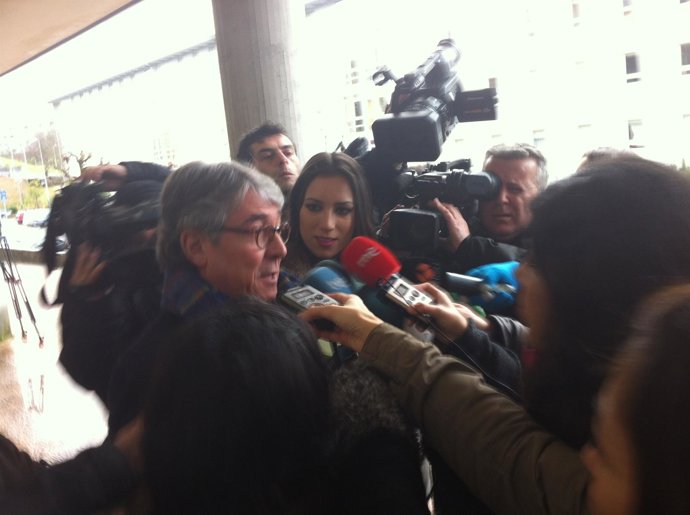 El abogado de Rosario Porto en los juzgados de Santiago