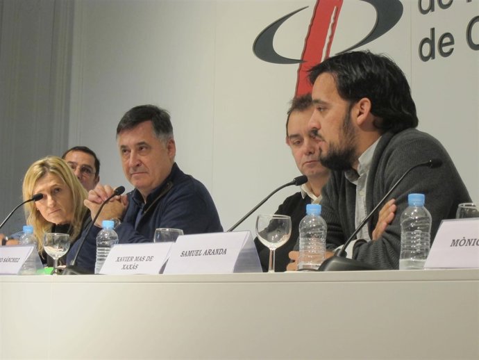 Acto de apoyo a los periodistas secuestrados en Siria en el Col.De Periodistes