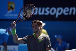 David Ferrer en el Abierto de Australia