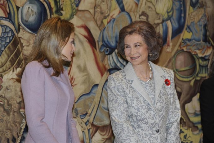 La Reina y Letizia muy cómplices