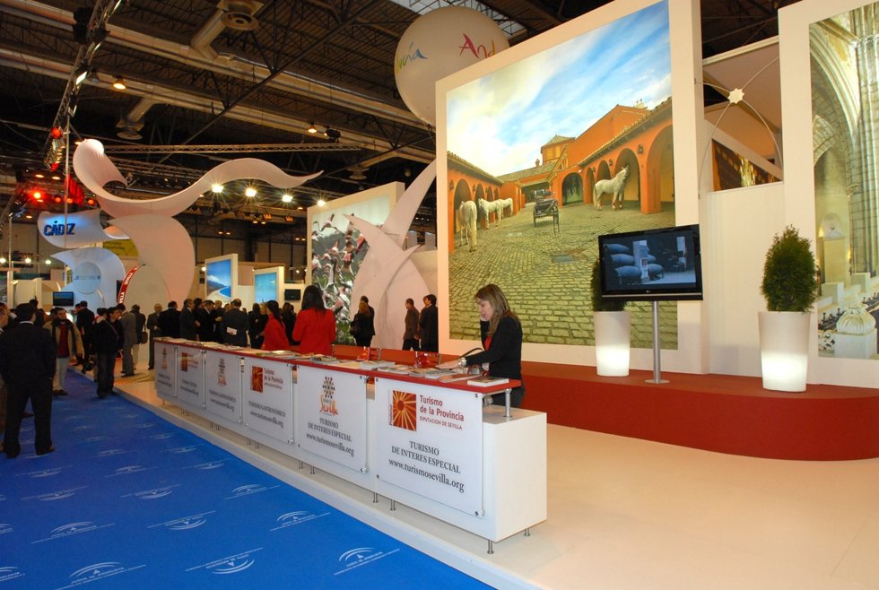 Expositor de Sevilla en Fitur.