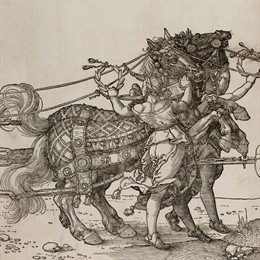 Imagen del grabado 'Gran carro triunfal' de Durero