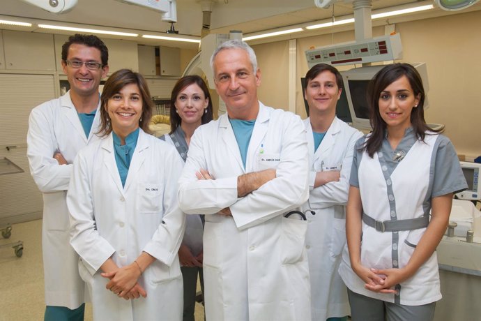 Equipo de cardiólogos de la CUN.