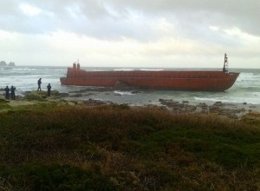 Gabarra que embarcó en Camariñas (A Coruña)
