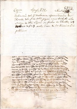Manuscrito del siglo XVI adquirido por Huétor Tájar 