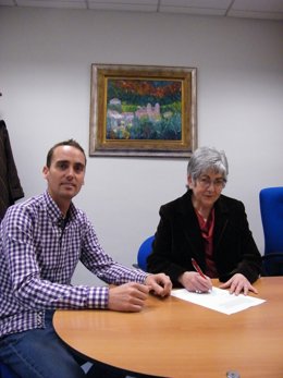 Daniel Ordoqui (EDS Ingeniería y Montajes) y Begoña Gómez (ANAPAR).