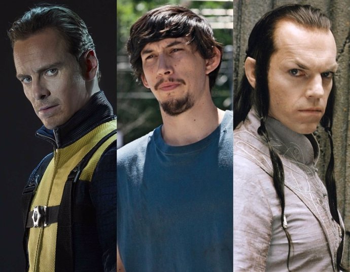 Michael Fassbender, Hugo Weaving y Adam Driver