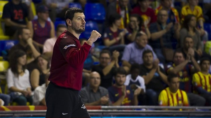 El portero del FC Barcelona de balonmano Arpad Sterbik