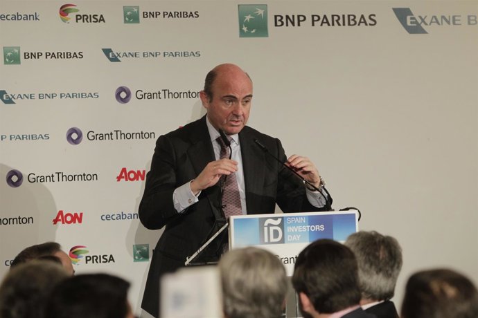 Ministro de Economía, Luis de Guindos, en el Spain Investor's Day