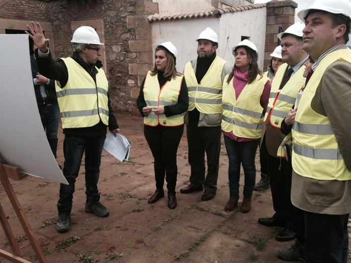 Visita de la consejera a las obras del programa de mejora forestal en Montoro