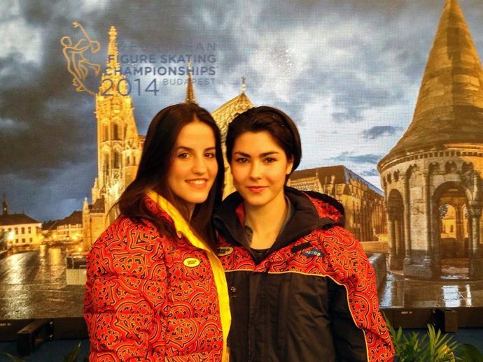 Sonia Lafuente y Marta García en el Europeo de Budapest