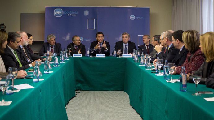 FeijÃo preside a reuniÃn de constituciÃn do grupo de senadore