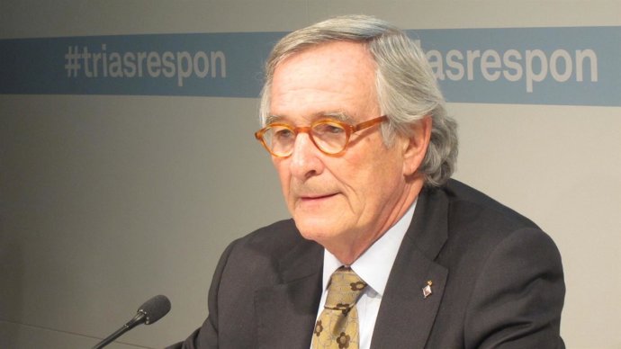Conferencia del alcalde de Barcelona, Xavier Trias, en el Col•legi de Periodiste
