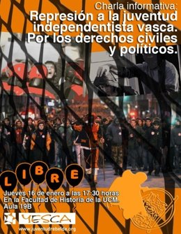 Cartel de la charla