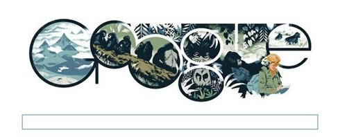 Dian Fossey doodle google