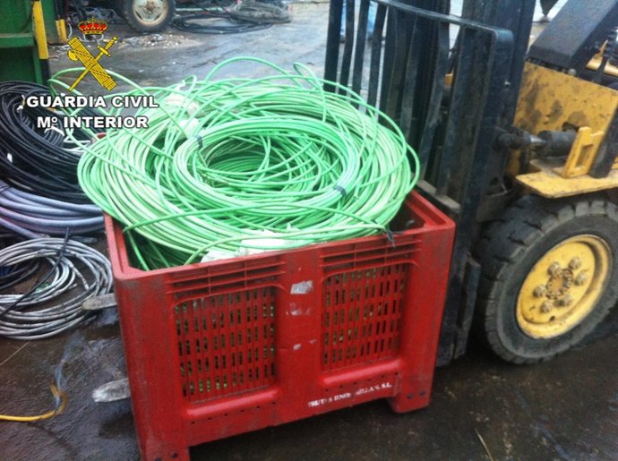 Material robado en una empresa de Bonares (Huelva).