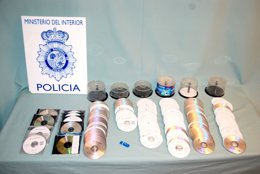 CDs incautados por la Policía