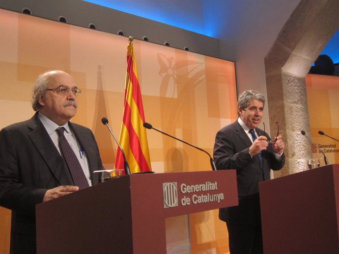 Los consellers Andreu Mas-Colell y Francesc Homs