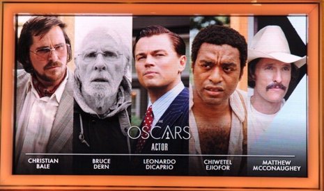 Nominados a Mejor Actor en los Oscar