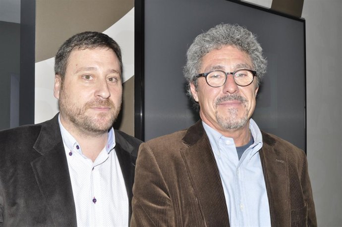 El presidente de CHA, José Luis Soro, y el diputado Gregorio Briz. 