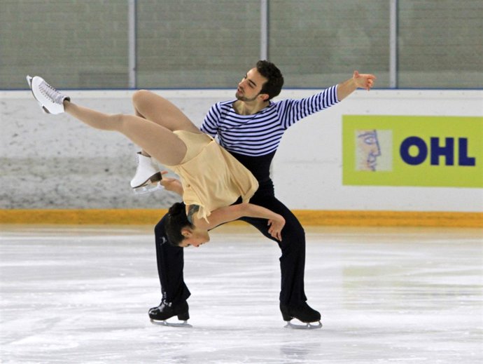 Sara Hurtado y Adriá Díaz en el Europeo de patinaje