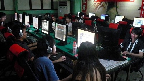 Cibercafé en Guangzhou, China 