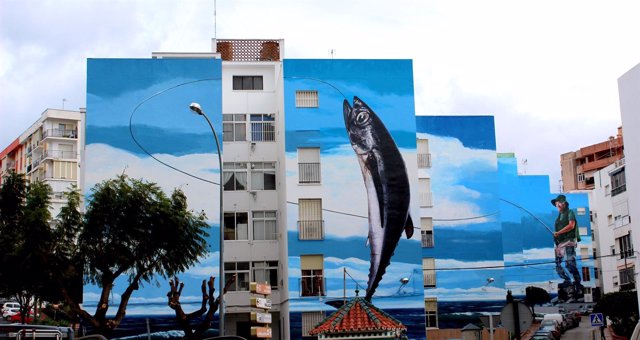 Murales Artisticos Primera Linea De Playa En El Centro De Estepona