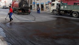 Renovación de asfalto 