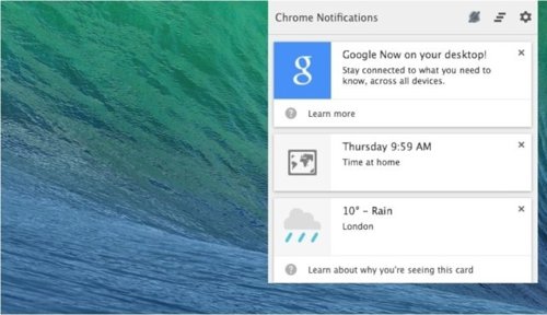 Google Now llega al escritorio gracias a Chrome