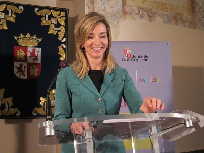 Alicia García, en la presentación de la asistencia de CyL a Fitur.