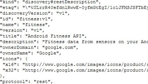APIde Google para 'wearables'  destinados al Fitness