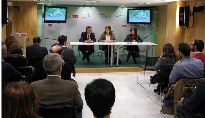 Romero, junto a Heredia y Gámez.