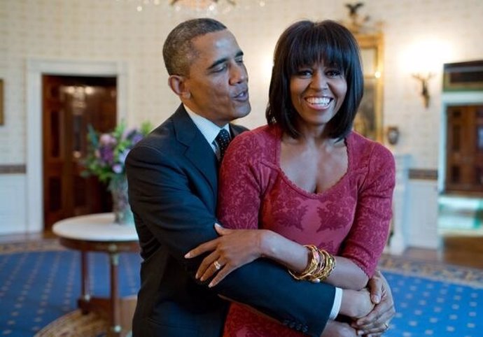 Barack Obama y su esposa Michelle.