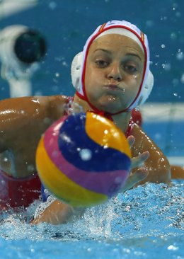 La jugadora española de waterpolo Jennifer Pareja