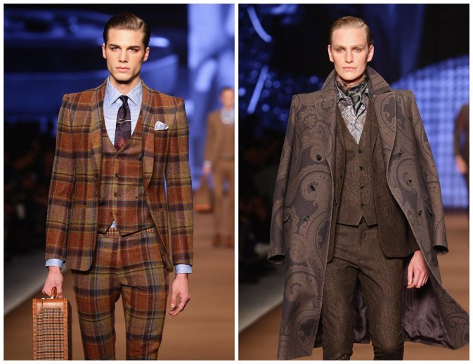 MILAN FASHION WEEK TENDENCIAS MASCULINAS ARMANI ETRO VUITTON DSQUARED CAVALLI