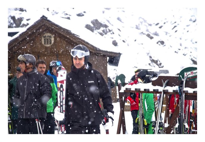 Don Felipe de Borbón en la estación de Aramón Formigal.