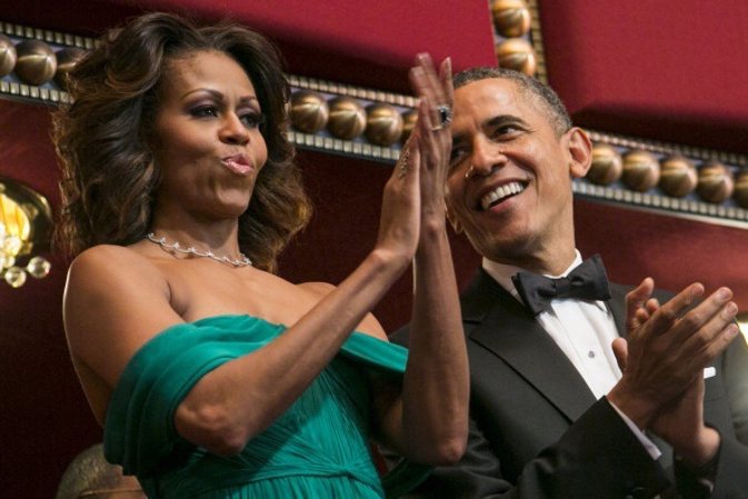 WASHINGTON, DC - DECEMBER 08:  President Barack Obama and First Lady Michelle Ob