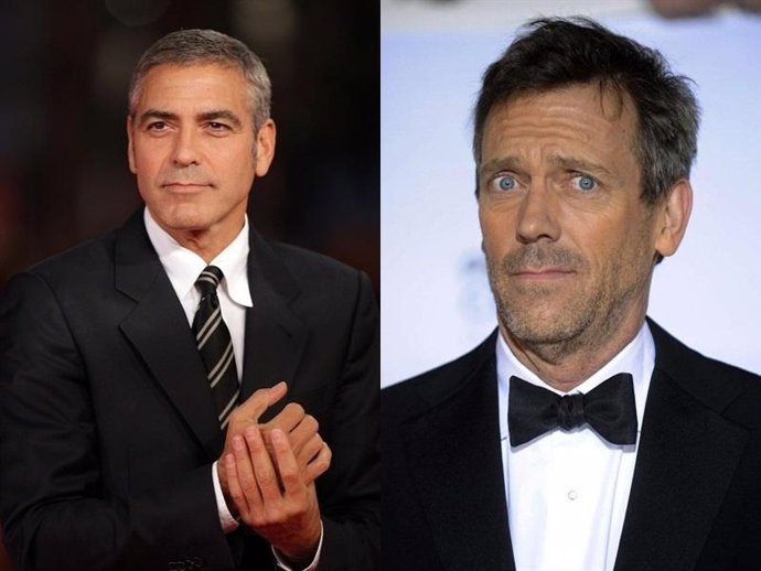 Hugh Laurie y George Clooney