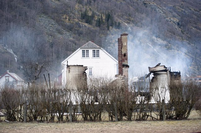 Incendio en Noruega
