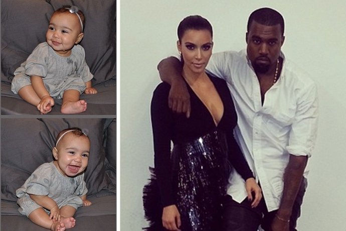 Kanye West y Kim Kardashian le diseñan unos zapatos de diamantes a North West